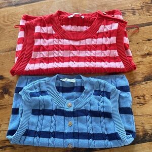 Zara bundle 2 x Knit Vest with Stripes